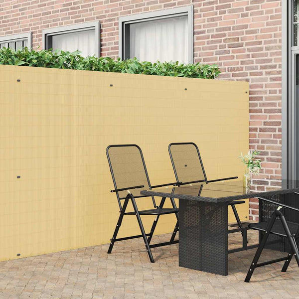 Gelber PVC Gartenzaun, Doppelseitig, 1,8x3 m