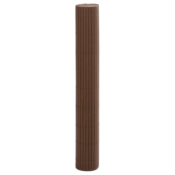Doppelseitiger Gartenzaun Braun 1,8x3 m PVC