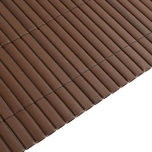 Doppelseitiger Gartenzaun Braun 1,8x3 m PVC