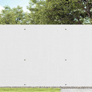 Doppelseitiger Gartenzaun Weiß PVC 1,8x5 m