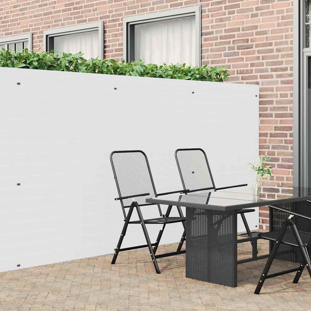 Doppelseitiger Gartenzaun Weiß PVC 1,8x5 m