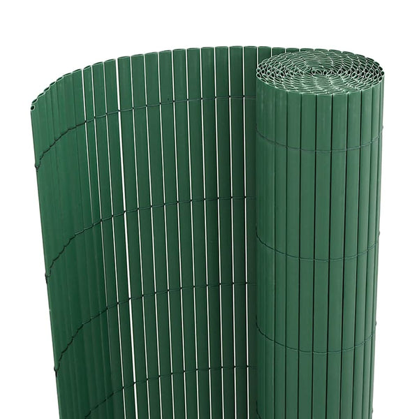Gartenzaun Grün PVC 1,8x5 m Doppelseitig