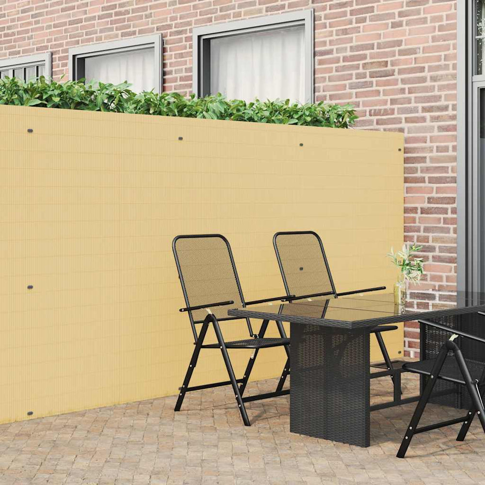 Gelber Gartenzaun Doppelseitig PVC 1,8x5 m