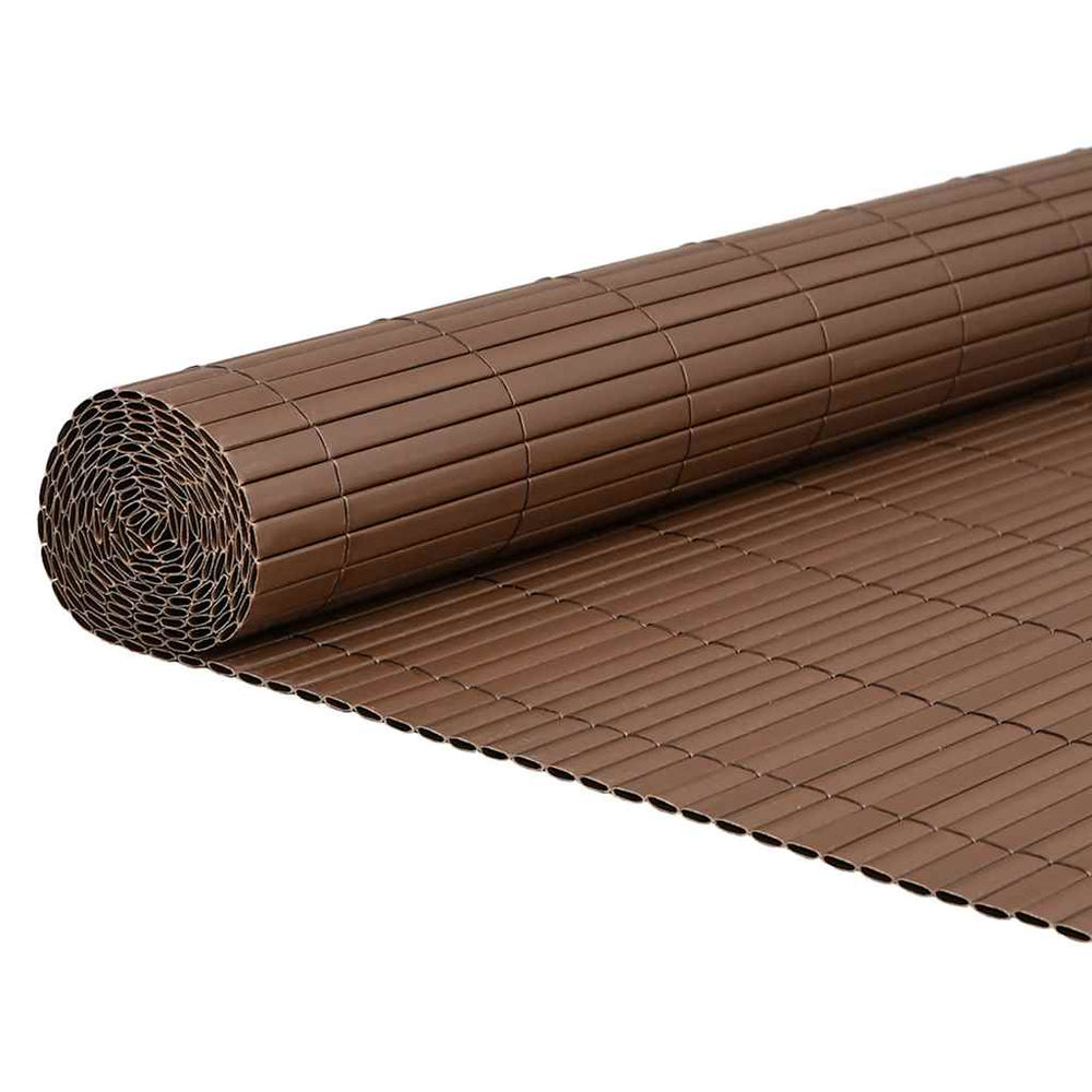Doppelseitiger Gartenzaun Braun 1,8x5 m