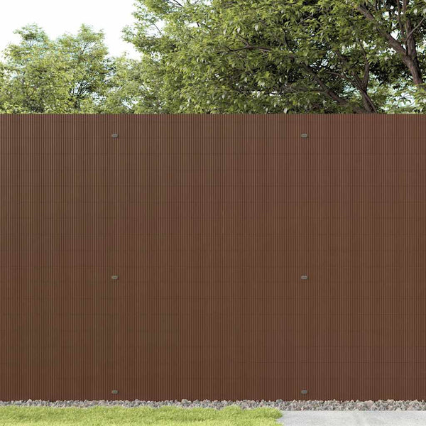 Doppelseitiger Gartenzaun Braun 1,8x5 m