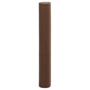 Doppelseitiger Gartenzaun Braun 1,8x5 m