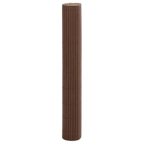 Doppelseitiger Gartenzaun Braun 1,8x5 m