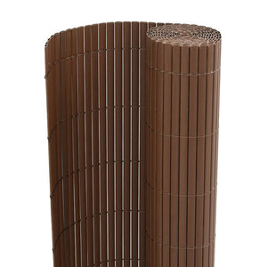 Doppelseitiger Gartenzaun Braun 1,8x5 m