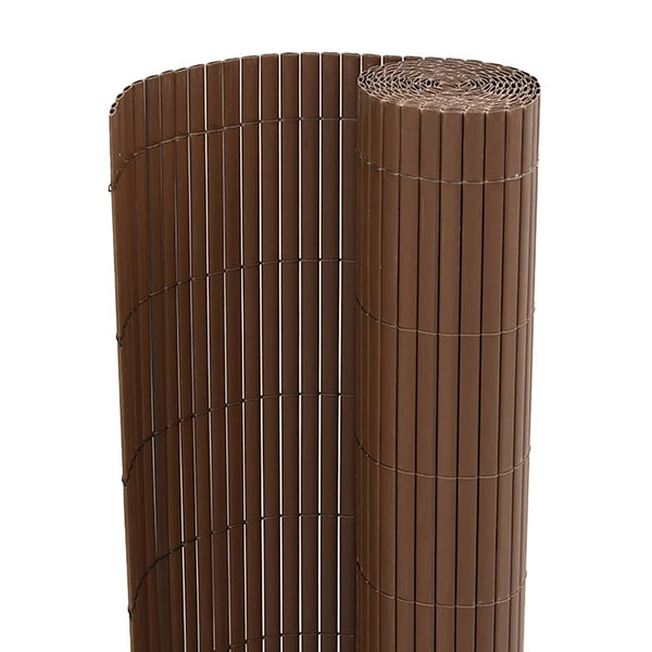 Doppelseitiger Gartenzaun Braun 1,8x5 m
