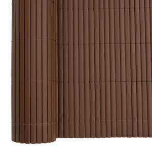 Doppelseitiger Gartenzaun Braun 1,8x5 m