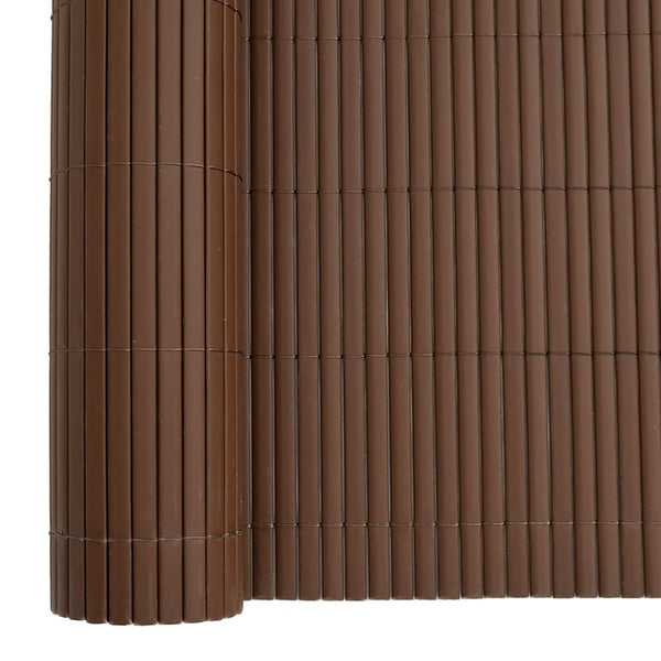 Doppelseitiger Gartenzaun Braun 1,8x5 m
