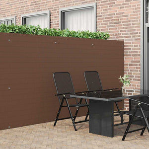 Doppelseitiger Gartenzaun Braun 1,8x5 m