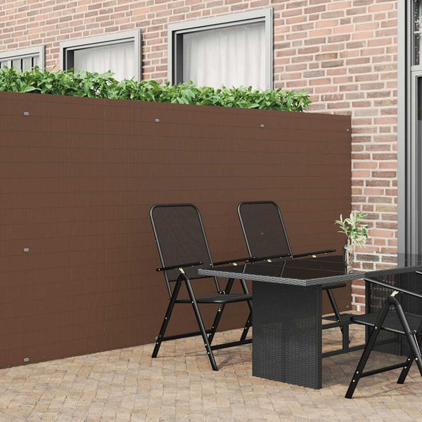 Doppelseitiger Gartenzaun Braun 1,8x5 m