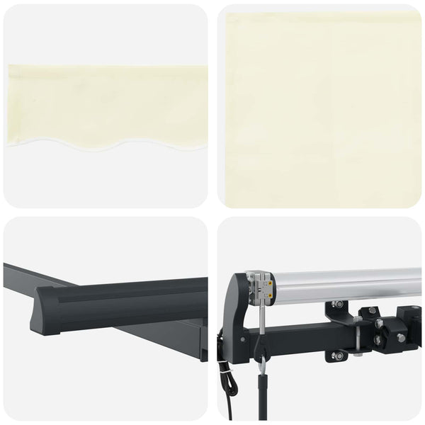 Einziehbare Markise Creme 250x200 cm
