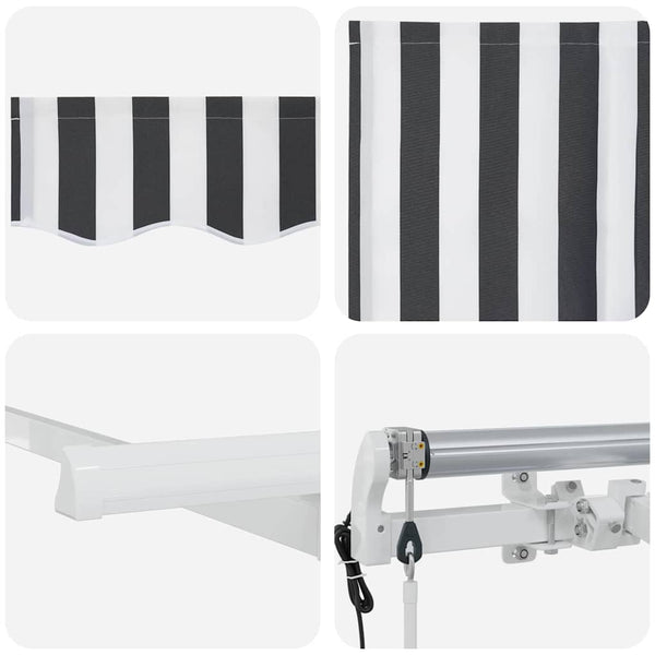 Einziehbare Markise Anthrazit 250x200 cm