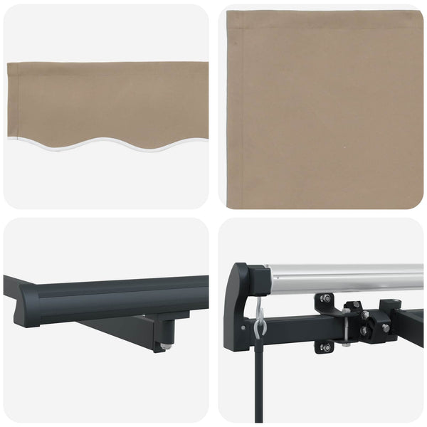 Einziehbare Markise Beige 250x200 cm