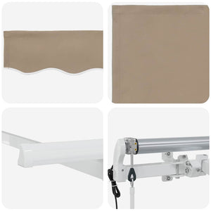 Einziehbare Markise Beige 250x200 cm