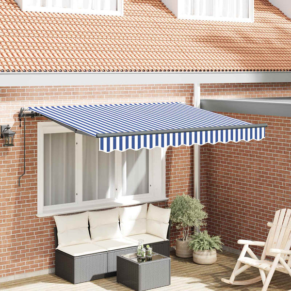 Einziehbare Markise Blau 300x200 cm