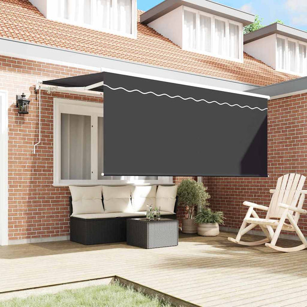 Einziehbare Markise Anthrazit 300x200 cm