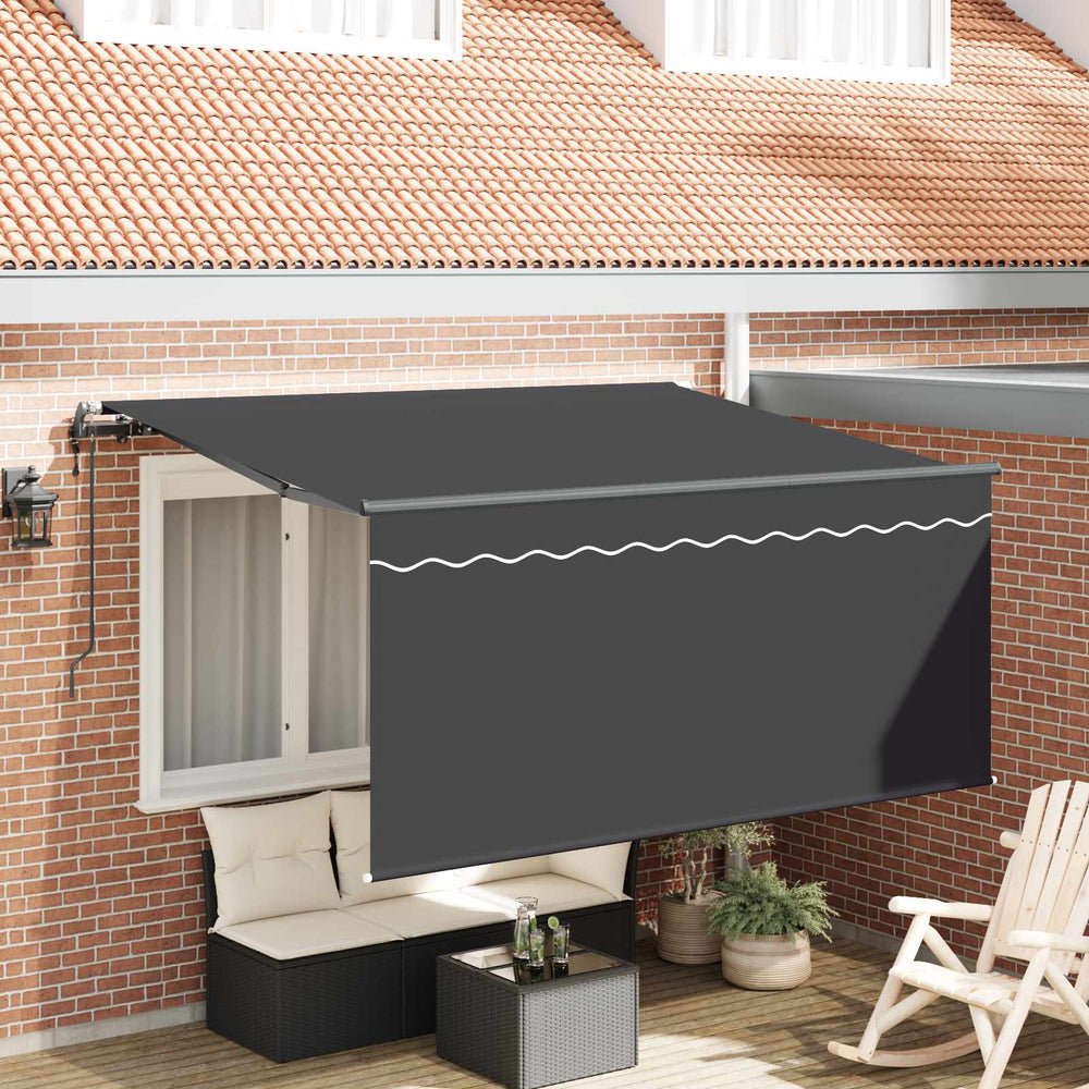 Einziehbare Markise Anthrazit 300x200 cm