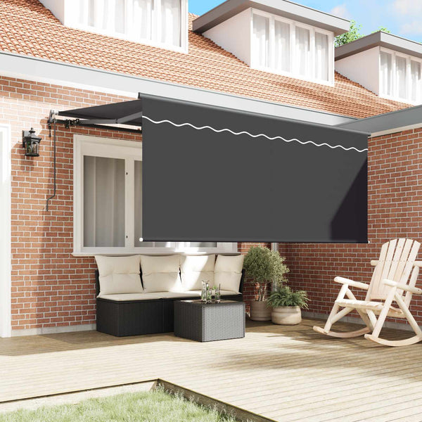 Einziehbare Markise Anthrazit 300x200 cm