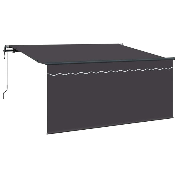 Einziehbare Markise Anthrazit 300x200 cm