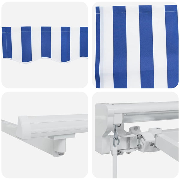 Einziehbare Markise Blau 350x200 cm