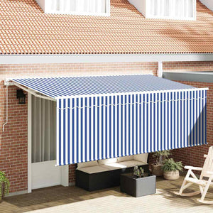 Einziehbare Markise Blau 350x200 cm