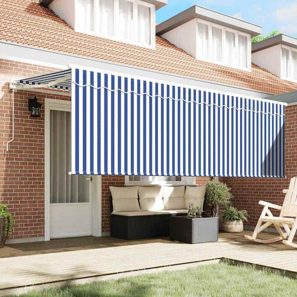 Einziehbare Markise Blau 350x200 cm