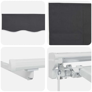 Einziehbare Markise Creme 350x200 cm