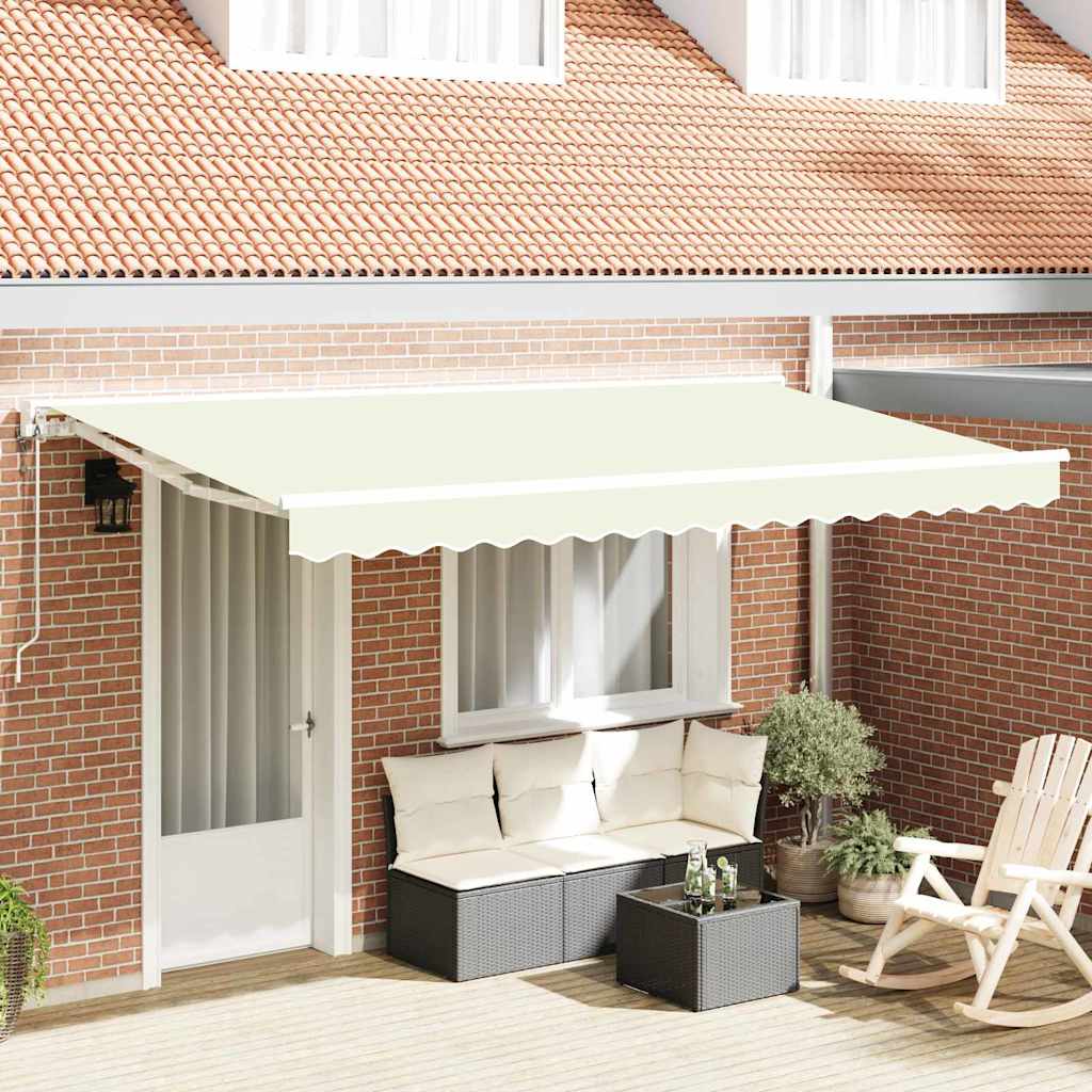 Creme Markisenrahmen 400x200 cm