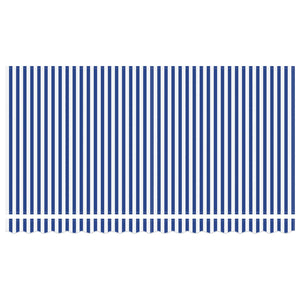 Einziehbare Markise Blau-Weiß 400x200 cm
