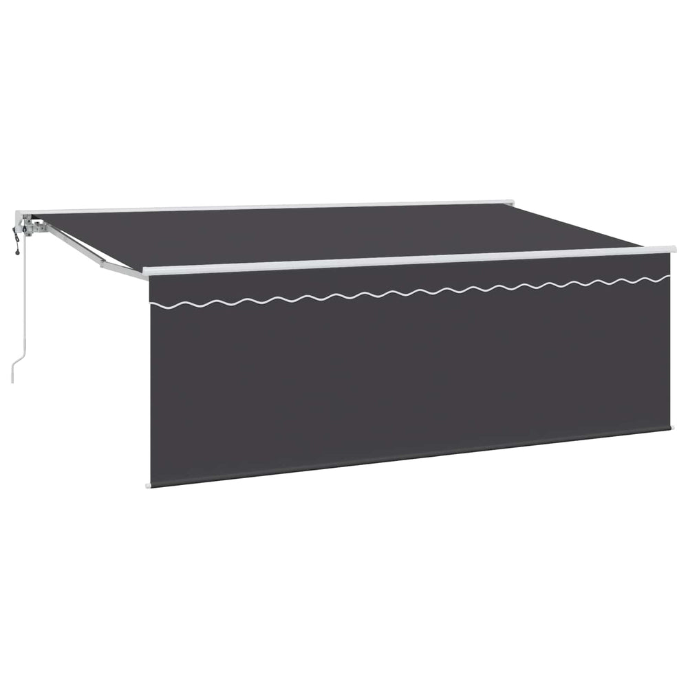 Einziehbare Markise Anthrazit 400x200 cm
