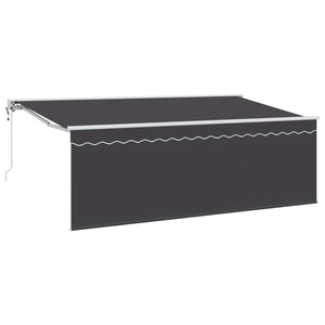 Einziehbare Markise Anthrazit 400x200 cm
