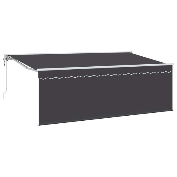 Einziehbare Markise Anthrazit 400x200 cm