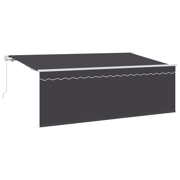 Einziehbare Markise Anthrazit 400x200 cm