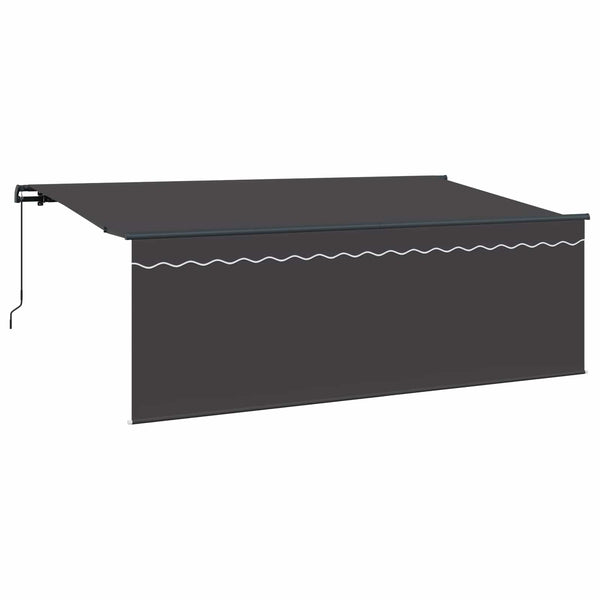 Einziehbare Markise Anthrazit 400x200 cm