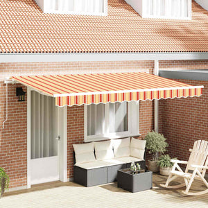 Gelbe Einziehbare Markise 400x200 cm