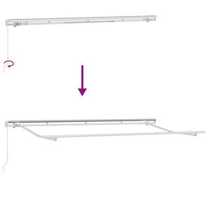 Gelbe Einziehbare Markise 400x200 cm