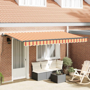 Gelbe Einziehbare Markise 400x200 cm