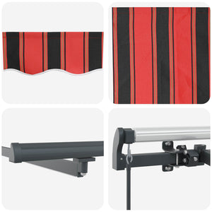 Einziehbare Markise Orange Braun 300x250 cm