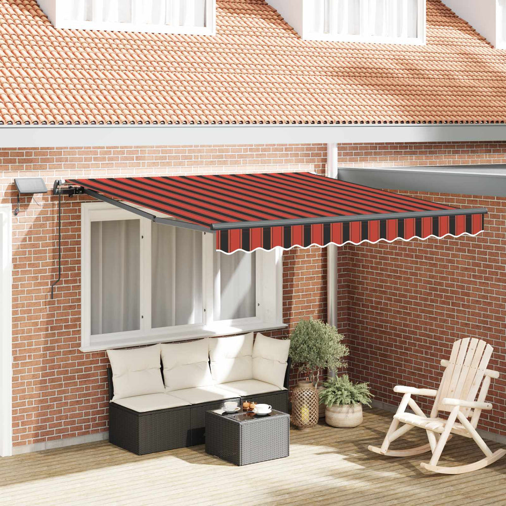 Einziehbare Markise Orange Braun 300x250 cm