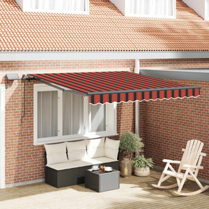 Einziehbare Markise Orange Braun 300x250 cm