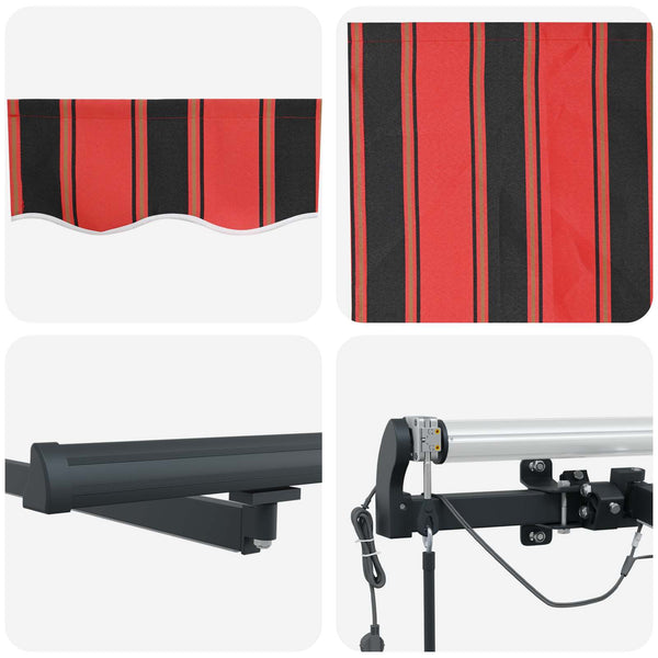 Markisenstoff Orange Braun 300x250cm