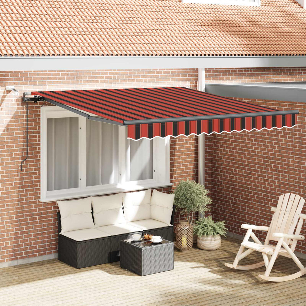 Markisenstoff Orange Braun 300x250cm