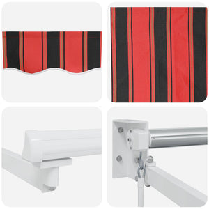 Einziehbare Markise Orange Braun 300x250 cm