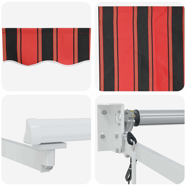 Einziehbare Markise Orange Braun 300x250 cm