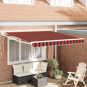 Einziehbare Markise Orange Braun 300x250 cm