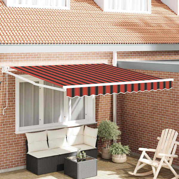 Einziehbare Markise Orange Braun 300x250 cm