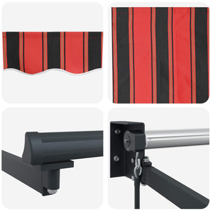 Einziehbare Markise Orange Braun 300x250 cm